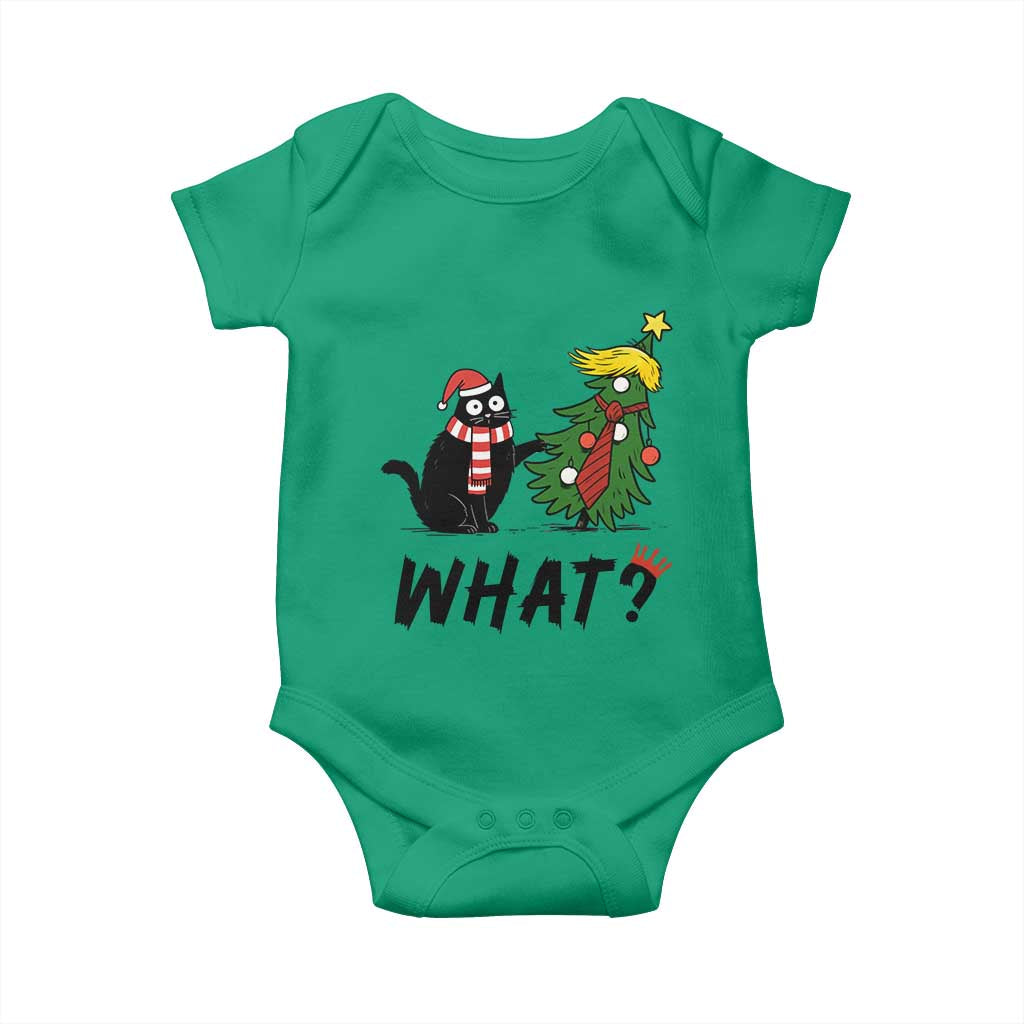 Black Cat What Christmas Baby Onesie Anti Trump Protest TS14 Irish Green Print Your Wear