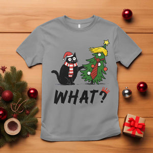 Black Cat What Christmas T Shirt Anti Trump Protest TS14 Sport Gray Print Your Wear