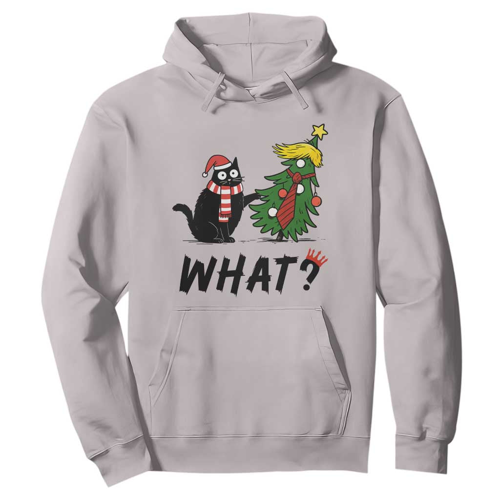Black Cat What Christmas Hoodie Anti Trump Protest - Print Your Wear