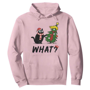 Black Cat What Christmas Hoodie Anti Trump Protest - Print Your Wear