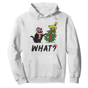 Black Cat What Christmas Hoodie Anti Trump Protest - Print Your Wear