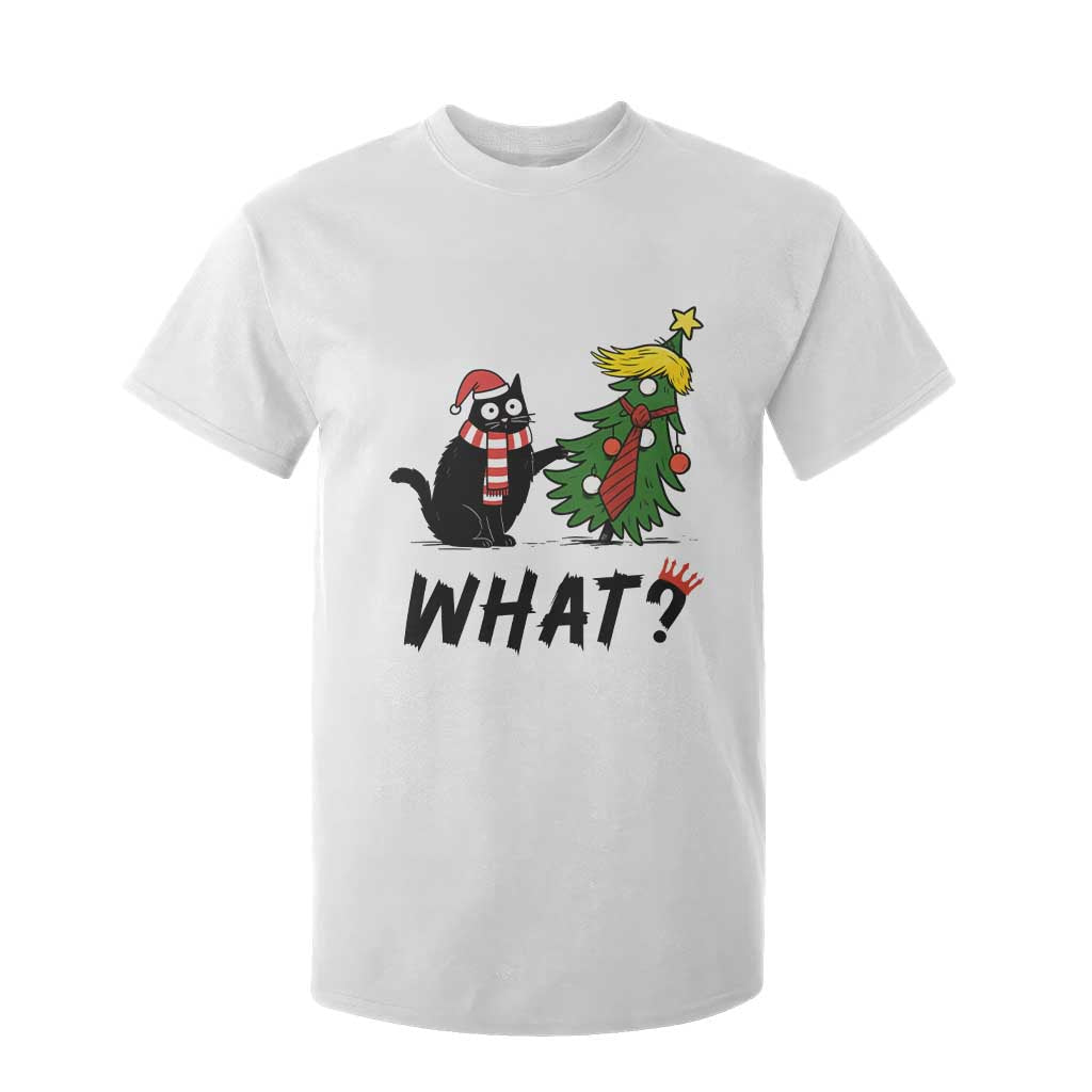 Black Cat What Christmas T Shirt For Kid Anti Trump Protest - Print Your Wear