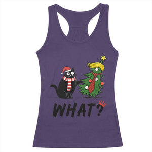 Black Cat What Christmas Racerback Tank Top Anti Trump Protest TS14 Purple Print Your Wear
