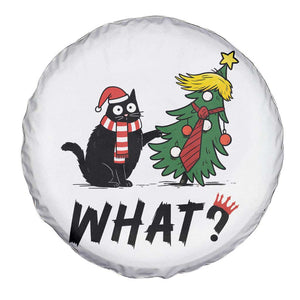 Black Cat What Christmas Spare Tire Cover Anti Trump Protest TS14 Print Your Wear