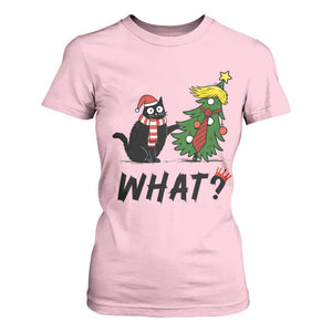 Black Cat What Christmas T Shirt For Women Anti Trump Protest TS14 Light Pink Print Your Wear