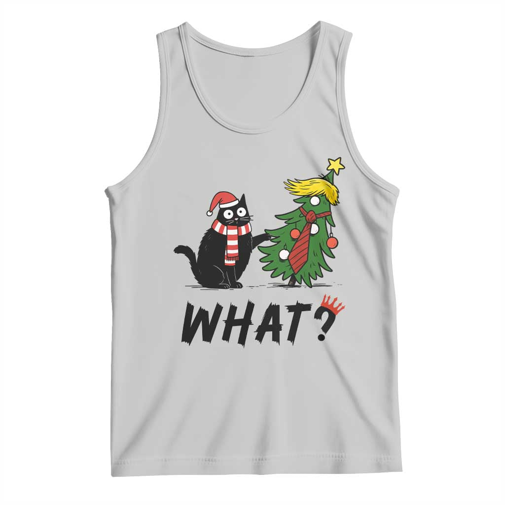 Black Cat What Christmas Tank Top Anti Trump Protest TS14 Ash Print Your Wear