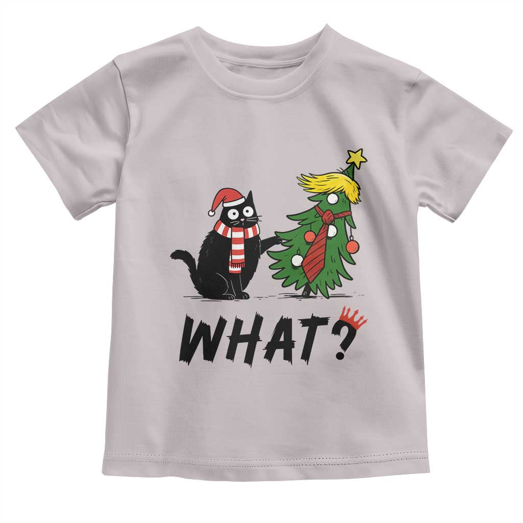 Black Cat What Christmas Toddler T Shirt Anti Trump Protest TS14 Ice Gray Print Your Wear