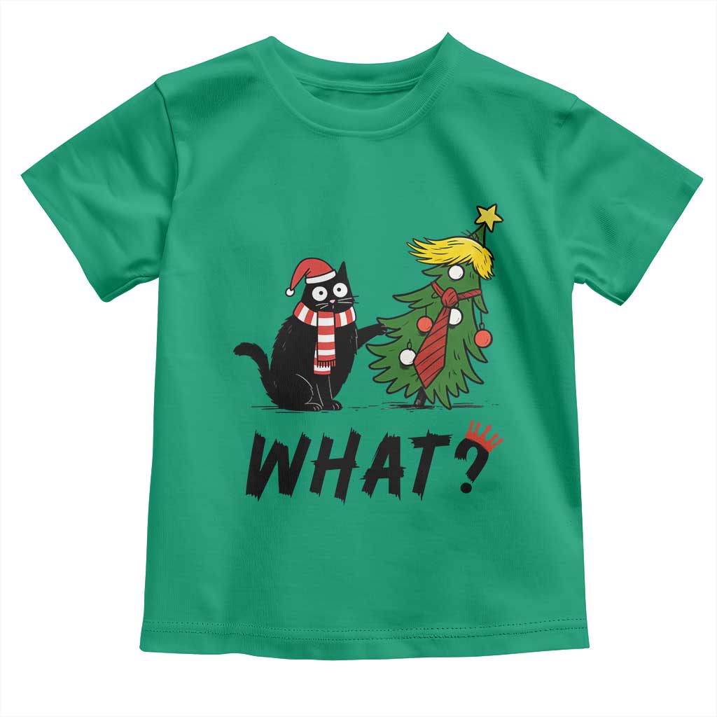 Black Cat What Christmas Toddler T Shirt Anti Trump Protest TS14 Irish Green Print Your Wear
