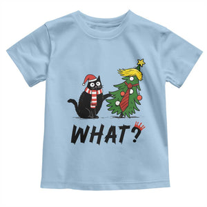Black Cat What Christmas Toddler T Shirt Anti Trump Protest TS14 Light Blue Print Your Wear