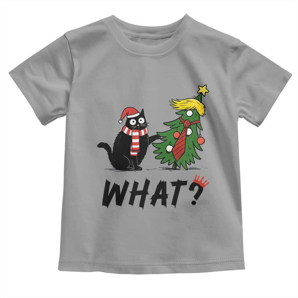 Black Cat What Christmas Toddler T Shirt Anti Trump Protest TS14 Sport Gray Print Your Wear
