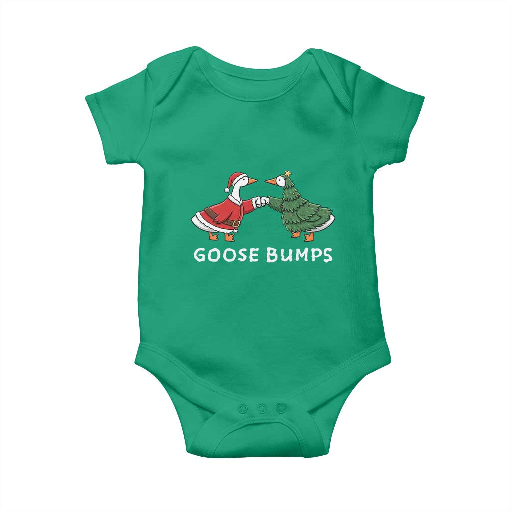Christmas Goose Bumps Holiday Season Baby Onesie TS14 Irish Green Print Your Wear