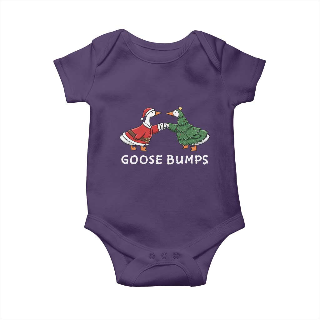 Christmas Goose Bumps Holiday Season Baby Onesie TS14 Purple Print Your Wear