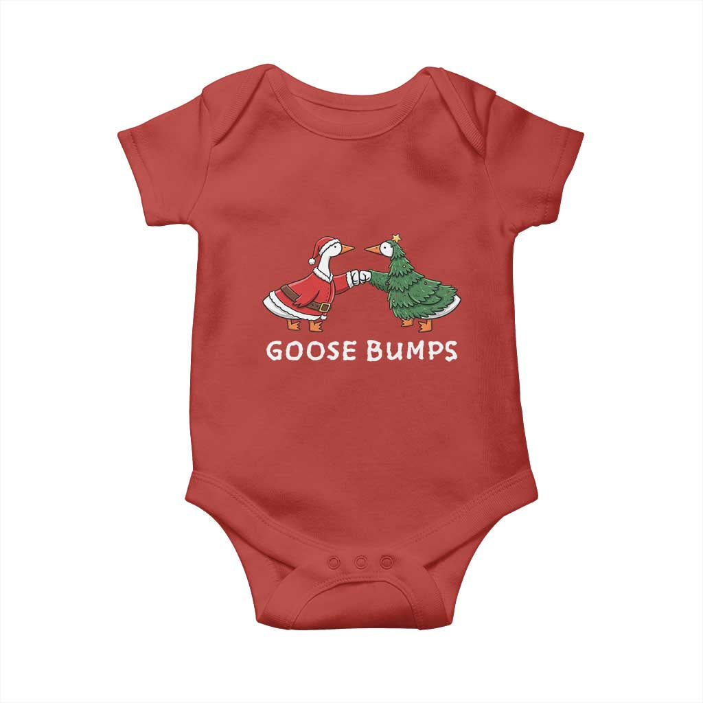 Christmas Goose Bumps Holiday Season Baby Onesie TS14 Red Print Your Wear