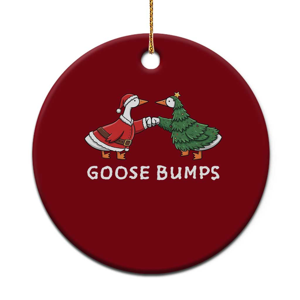 Christmas Goose Bumps Holiday Season Ceramic Ornament TS14 1pc Red Print Your Wear