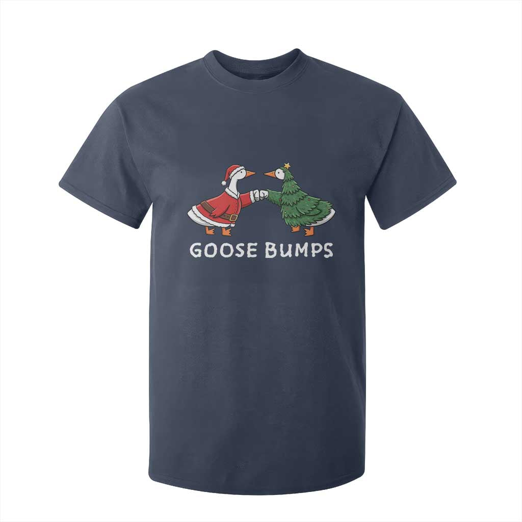 Christmas Goose Bumps Holiday Season T Shirt For Kid TS14 Navy Print Your Wear