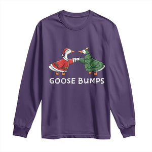 Christmas Goose Bumps Holiday Season Long Sleeve Shirt TS14 Purple Print Your Wear