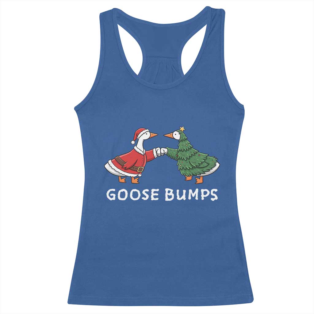 Christmas Goose Bumps Holiday Season Racerback Tank Top TS14 Royal Blue Print Your Wear