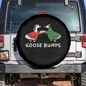 Christmas Goose Bumps Holiday Season Spare Tire Cover TS14 No hole Black Print Your Wear