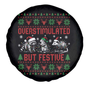 Possum Christmas Spare Tire Cover Funny Overstimulated But Festive TS14 Print Your Wear
