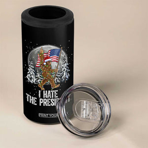 Funny Bigfoot Christmas Political Meme 4 in 1 Can Cooler Tumbler I Hate The President TS14 Print Your Wear