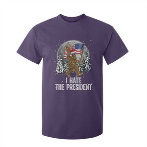 Funny Bigfoot Christmas Political Meme T Shirt For Kid I Hate The President TS14 Purple Print Your Wear
