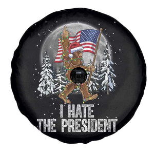 Funny Bigfoot Christmas Political Meme Spare Tire Cover I Hate The President TS14 Print Your Wear