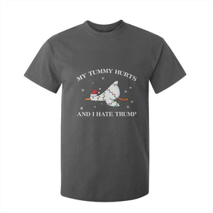 Funny Goose Christmas T Shirt For Kid My Tummy Hurts And I Hate Trump TS14 Dark Heather Print Your Wear