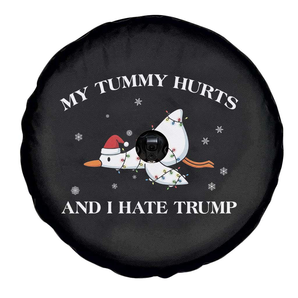 Funny Goose Christmas Spare Tire Cover My Tummy Hurts And I Hate Trump TS14 Print Your Wear