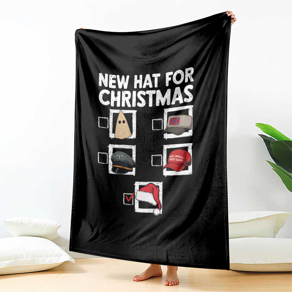 Funny Political Christmas Throw Blanket Old Hat New Hat TS14 Print Your Wear