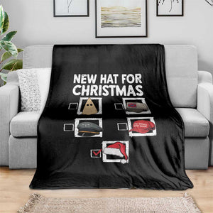 Funny Political Christmas Throw Blanket Old Hat New Hat TS14 Print Your Wear