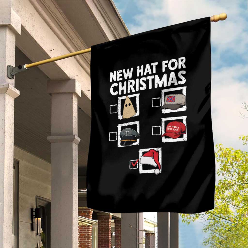 Funny Political Christmas Garden Flag Old Hat New Hat TS14 Print Your Wear