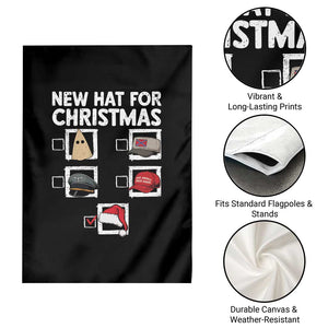 Funny Political Christmas Garden Flag Old Hat New Hat TS14 Print Your Wear