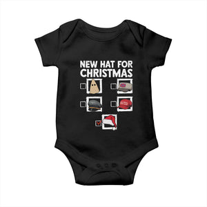 Funny Political Christmas Baby Onesie Old Hat New Hat TS14 Black Print Your Wear