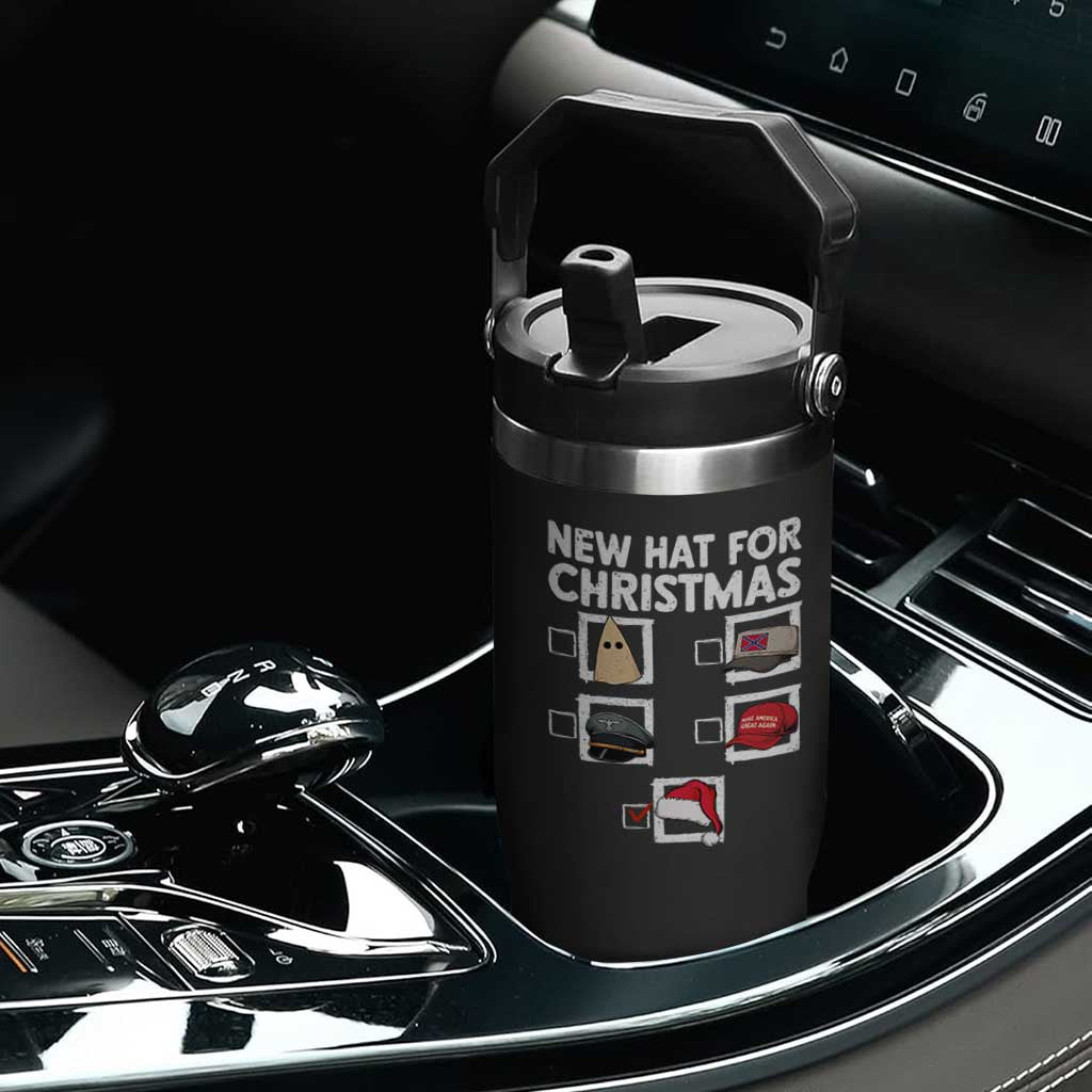 Funny Political Christmas Flip Straw Tumbler Old Hat New Hat TS14 Print Your Wear
