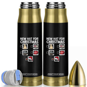 Funny Political Christmas Bullet Tumbler Old Hat New Hat TS14 Black Print Your Wear