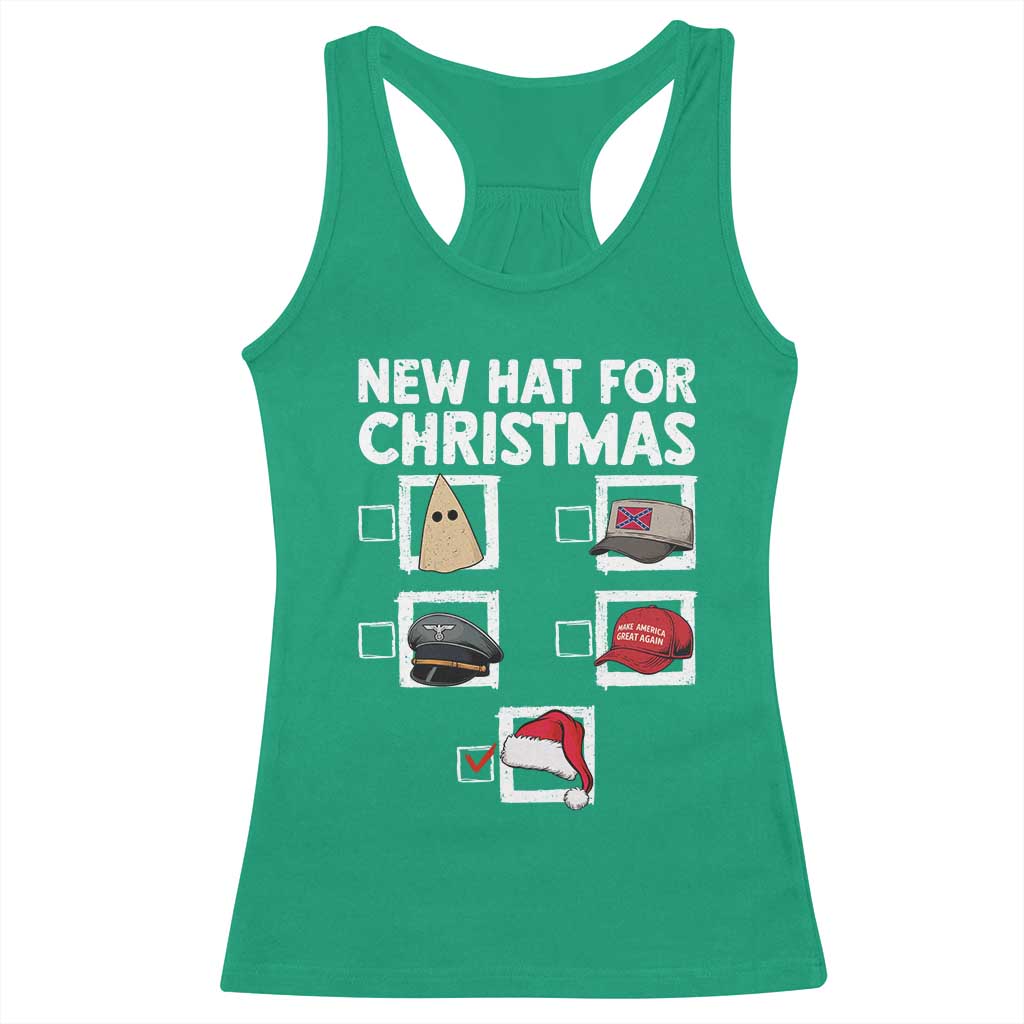 Funny Political Christmas Racerback Tank Top Old Hat New Hat TS14 Irish Green Print Your Wear