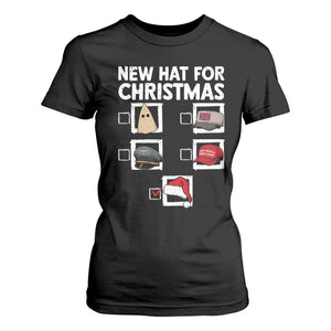 Funny Political Christmas T Shirt For Women Old Hat New Hat TS14 Black Print Your Wear