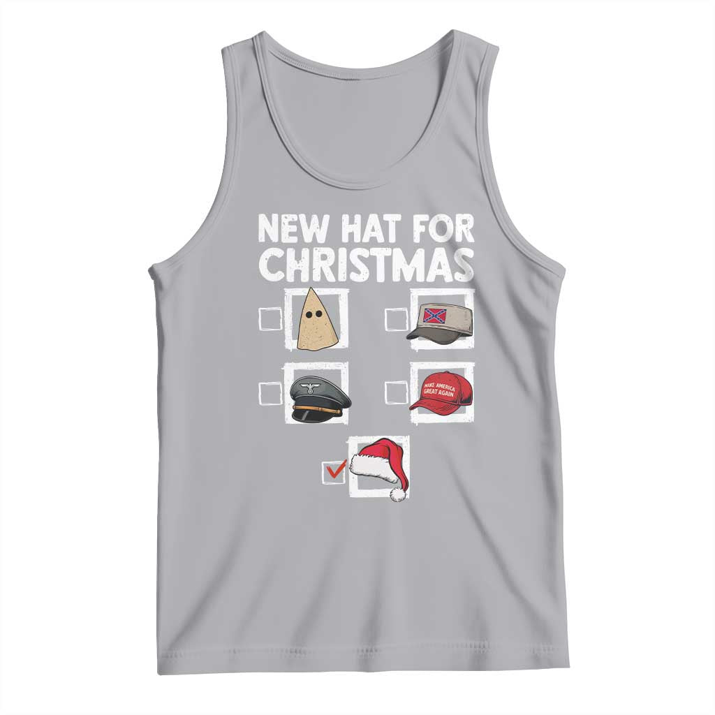 Funny Political Christmas Tank Top Old Hat New Hat TS14 Athletic Heather Print Your Wear