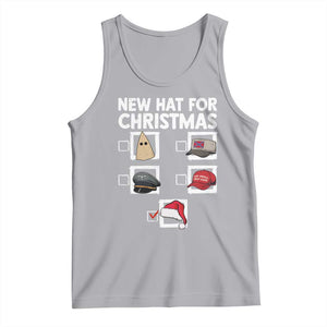 Funny Political Christmas Tank Top Old Hat New Hat TS14 Athletic Heather Print Your Wear