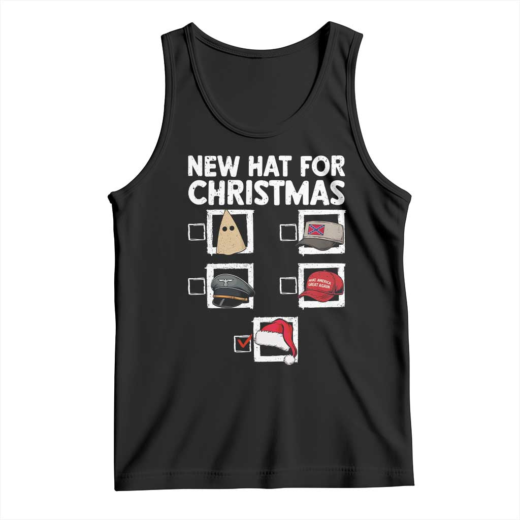 Funny Political Christmas Tank Top Old Hat New Hat TS14 Black Print Your Wear