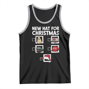 Funny Political Christmas Tank Top Old Hat New Hat TS14 Black Athletic Heather Print Your Wear