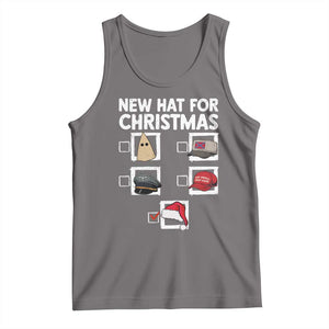 Funny Political Christmas Tank Top Old Hat New Hat TS14 Deep Heather Print Your Wear
