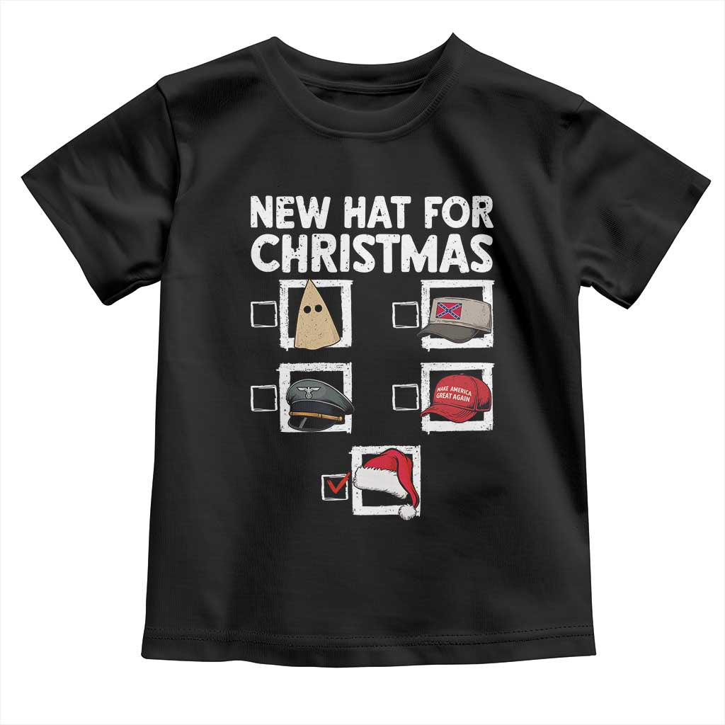 Funny Political Christmas Toddler T Shirt Old Hat New Hat TS14 Black Print Your Wear