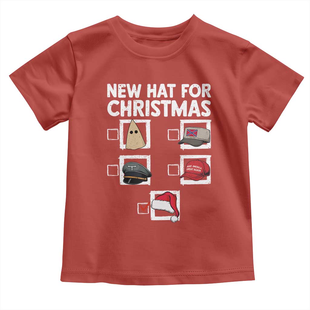 Funny Political Christmas Toddler T Shirt Old Hat New Hat TS14 Red Print Your Wear