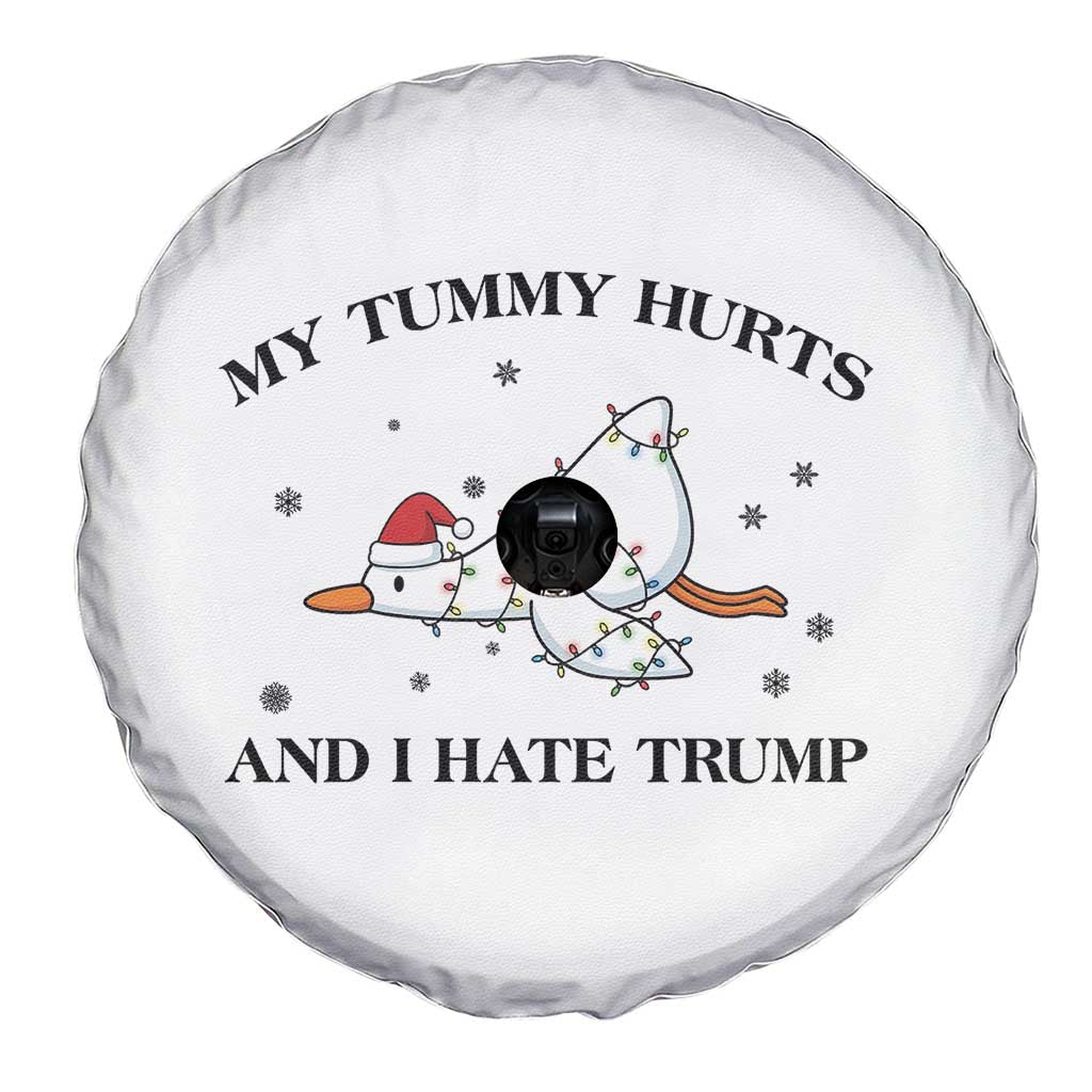 Silly Goose Christmas Spare Tire Cover My Tummy Hurts And I Hate Trump TS14 Print Your Wear