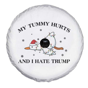 Silly Goose Christmas Spare Tire Cover My Tummy Hurts And I Hate Trump TS14 Print Your Wear