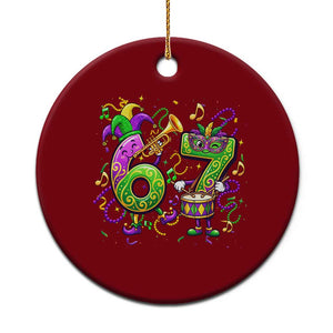67 Mardi Gras Meme Ceramic Ornament Funny Six Seven Carnival Party TS14 1pc Red Print Your Wear
