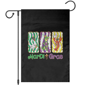 Funny Mardi Gras Animal Garden Flag Alligator Crawfish Goose New Orleans Louisiana TS14 Black Print Your Wear