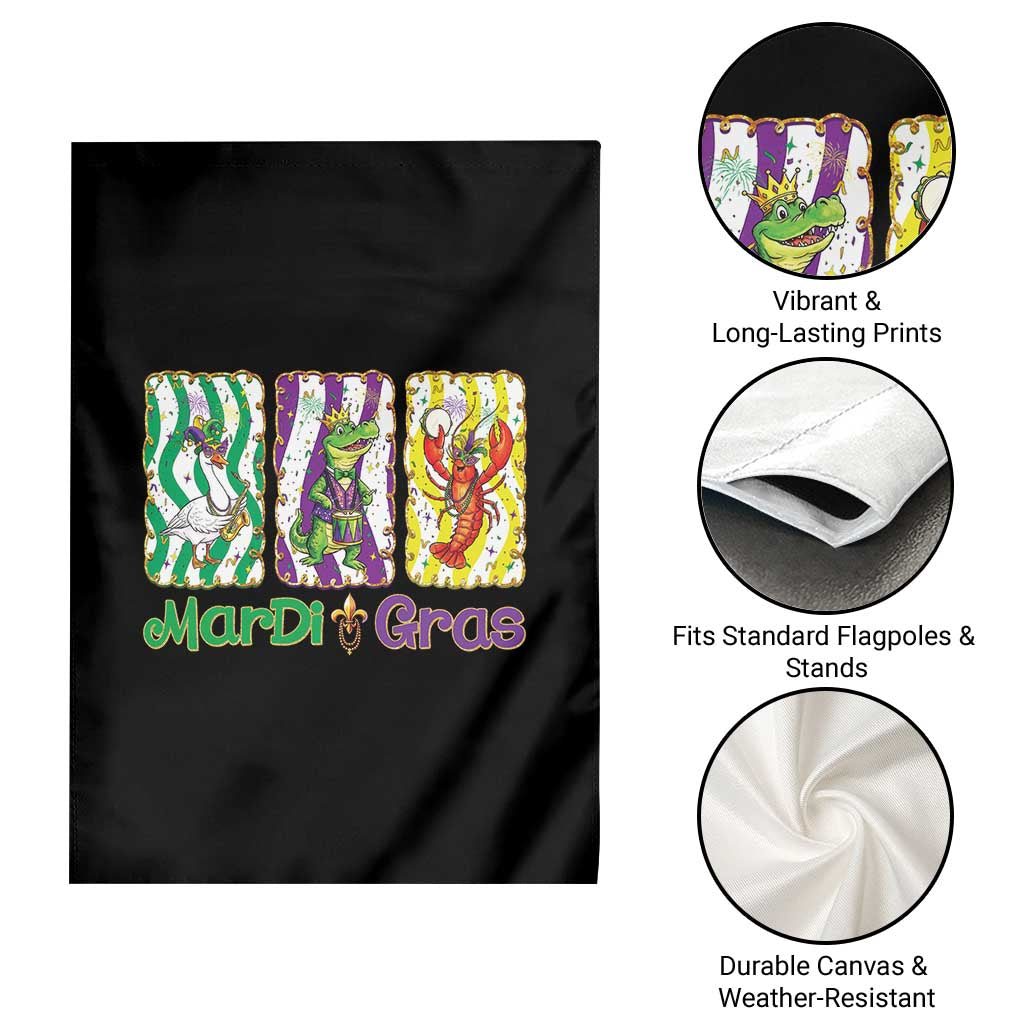Funny Mardi Gras Animal Garden Flag Alligator Crawfish Goose New Orleans Louisiana TS14 Print Your Wear