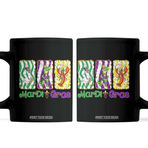 Funny Mardi Gras Animal Coffee Mug Alligator Crawfish Goose New Orleans Louisiana TS14 Black Print Your Wear